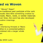 Weaved vs Woven