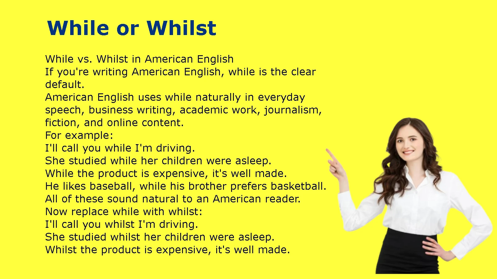 While or Whilst