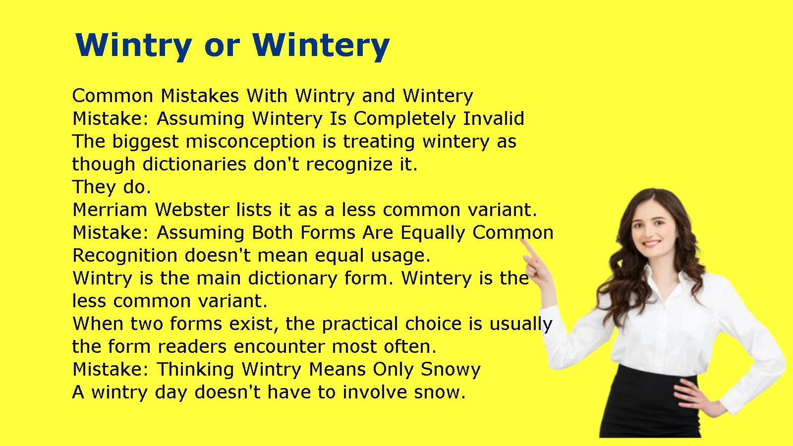 Wintry or Wintery