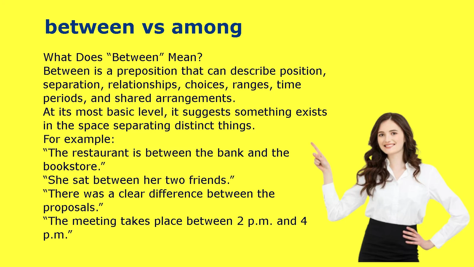 Between vs Among