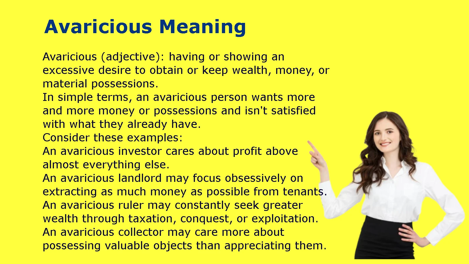 Avaricious Meaning