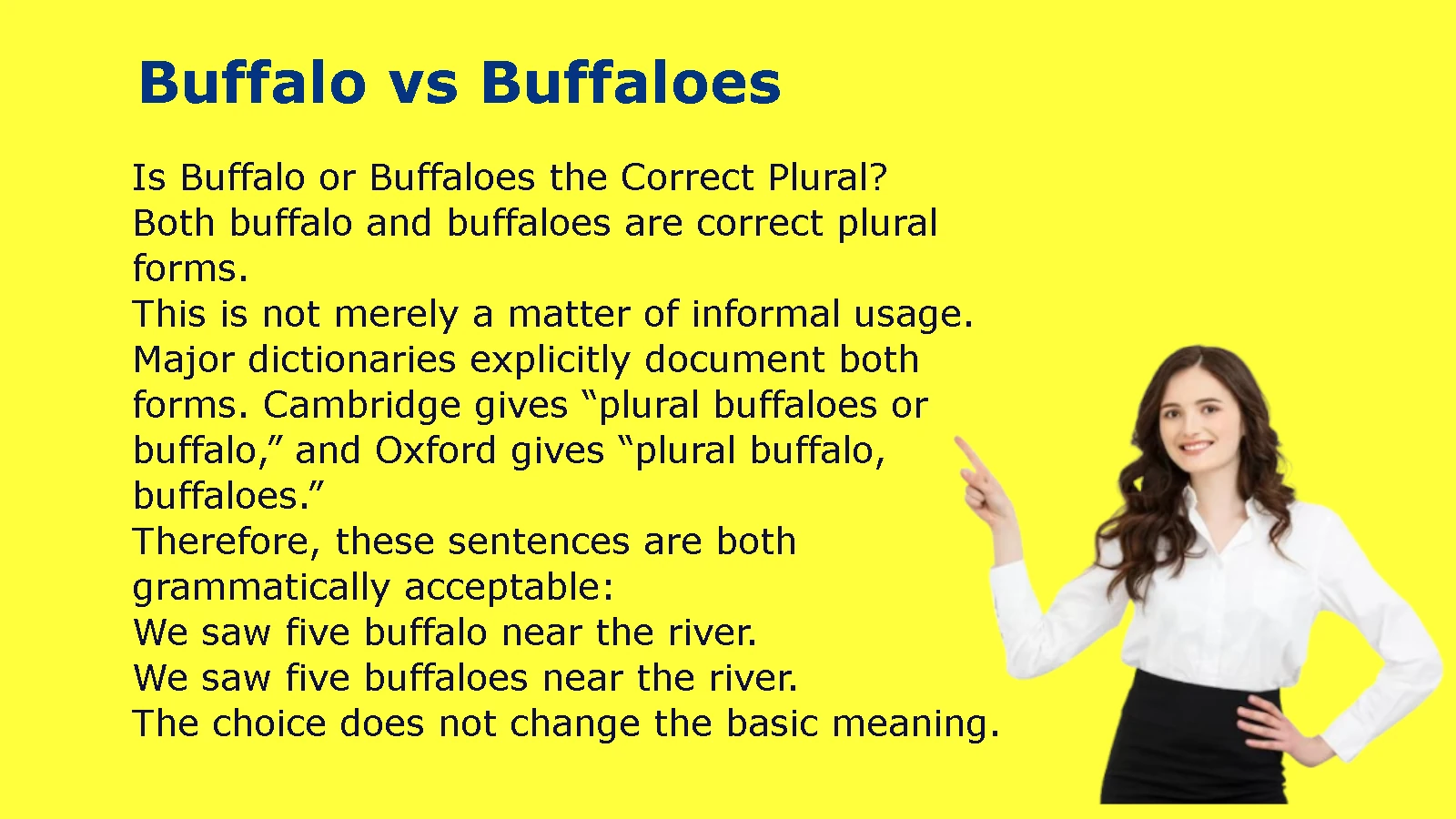 Buffalo vs Buffaloes