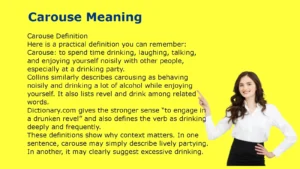Carouse Meaning