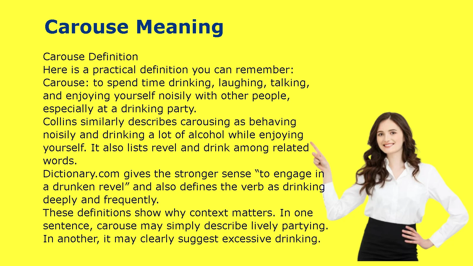 Carouse Meaning