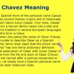 Cesar Chavez Meaning
