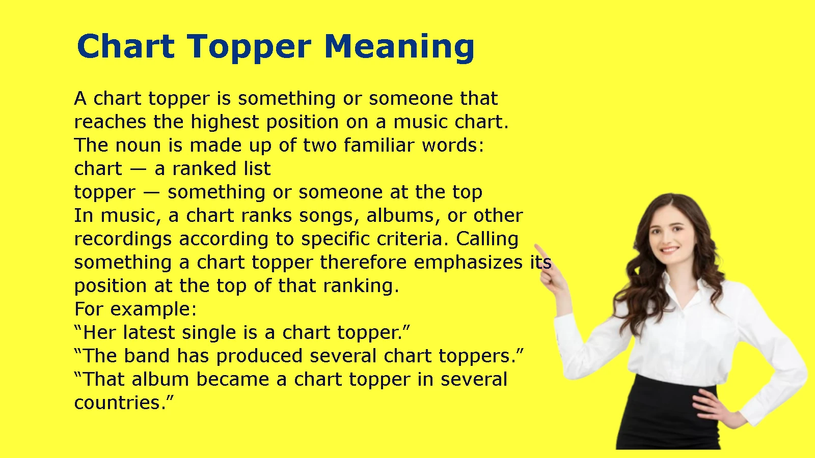 Chart Topper Meaning