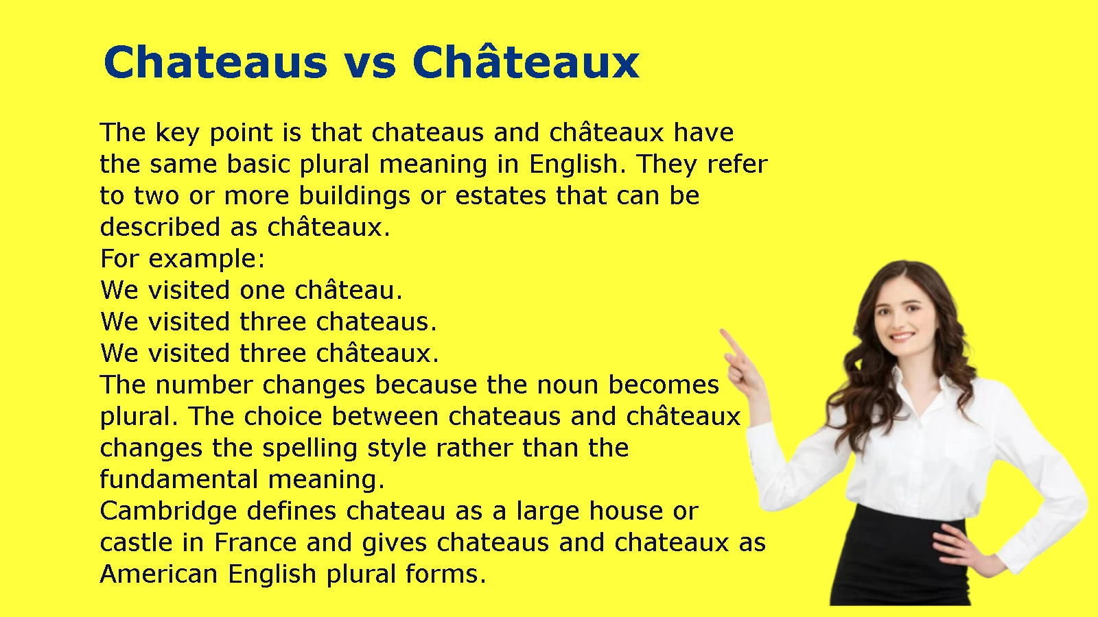 Chateaus vs Châteaux