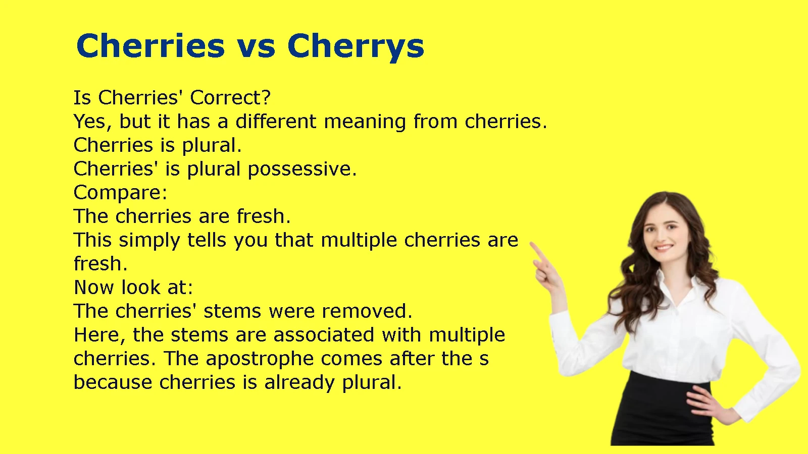 Cherries vs Cherrys