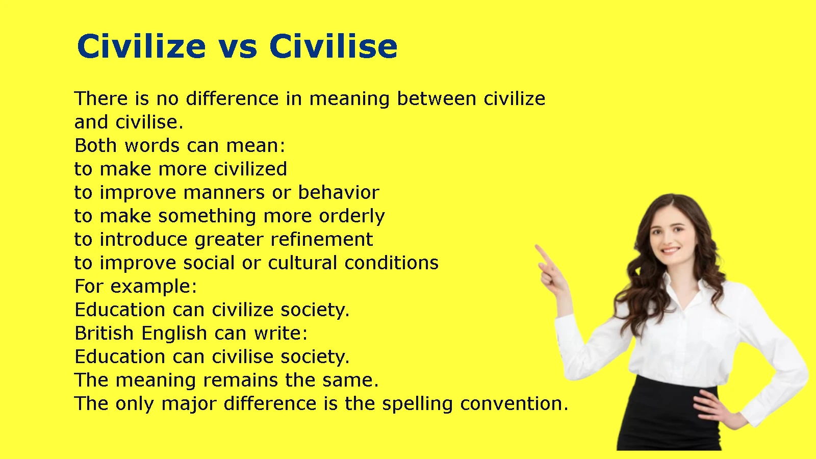 Civilize vs Civilise