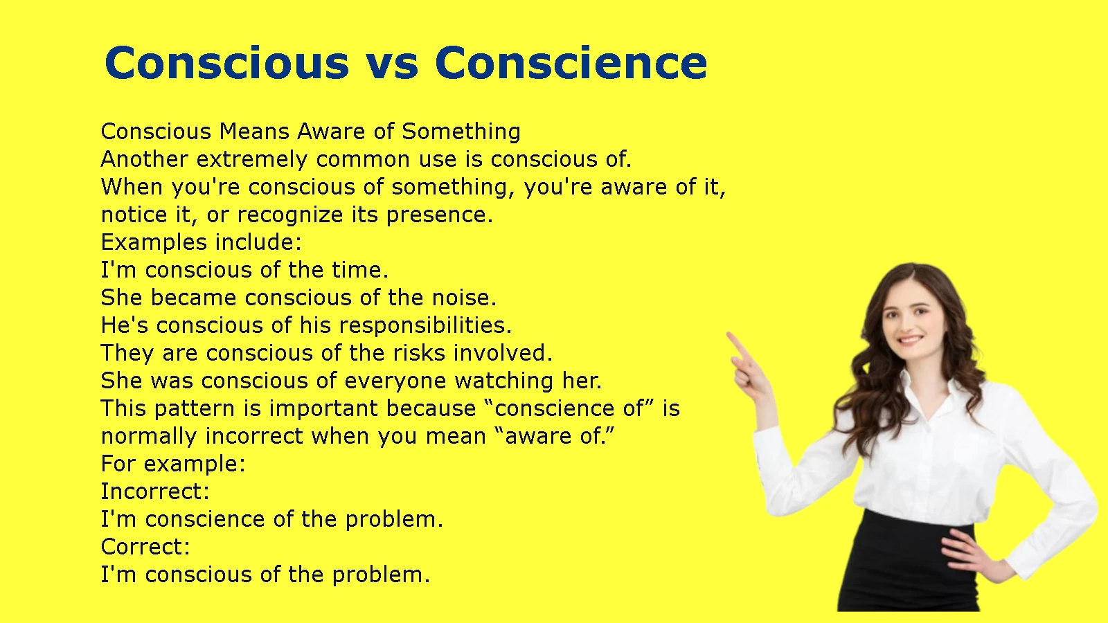 Conscious vs Conscience