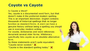 Coyote vs Cayote