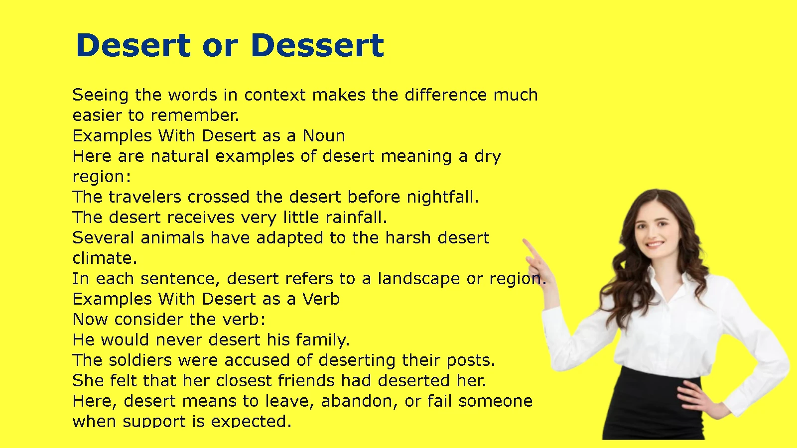Desert or Dessert
