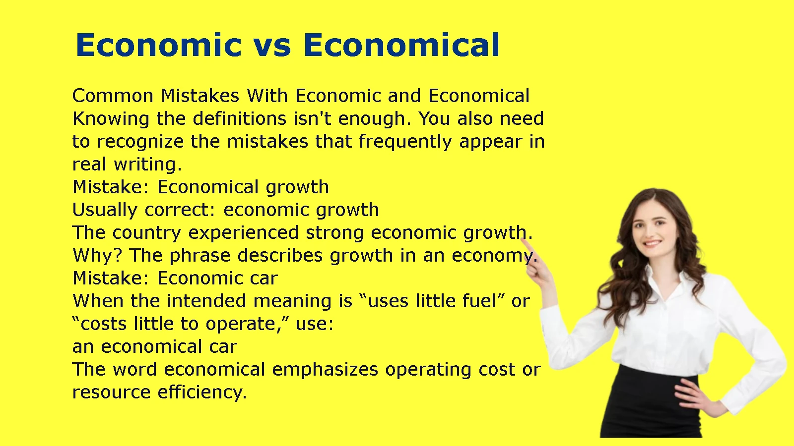 Economic vs Economical