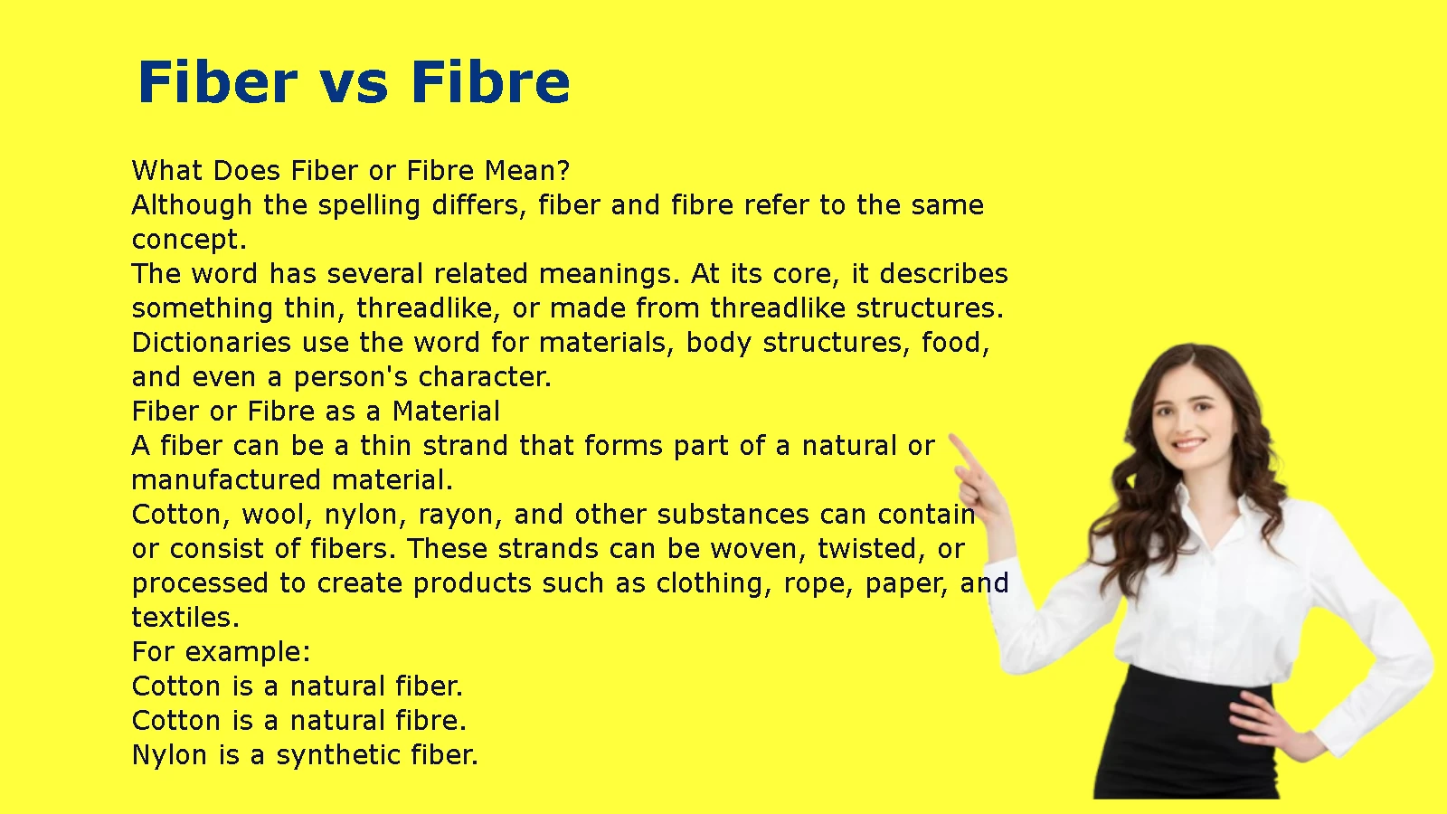 Fiber vs Fibre