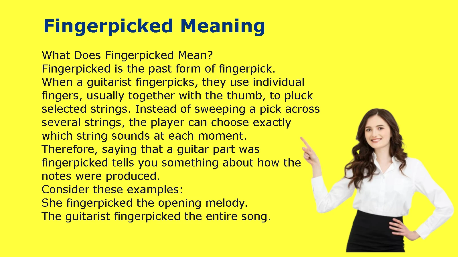 Fingerpicked Meaning