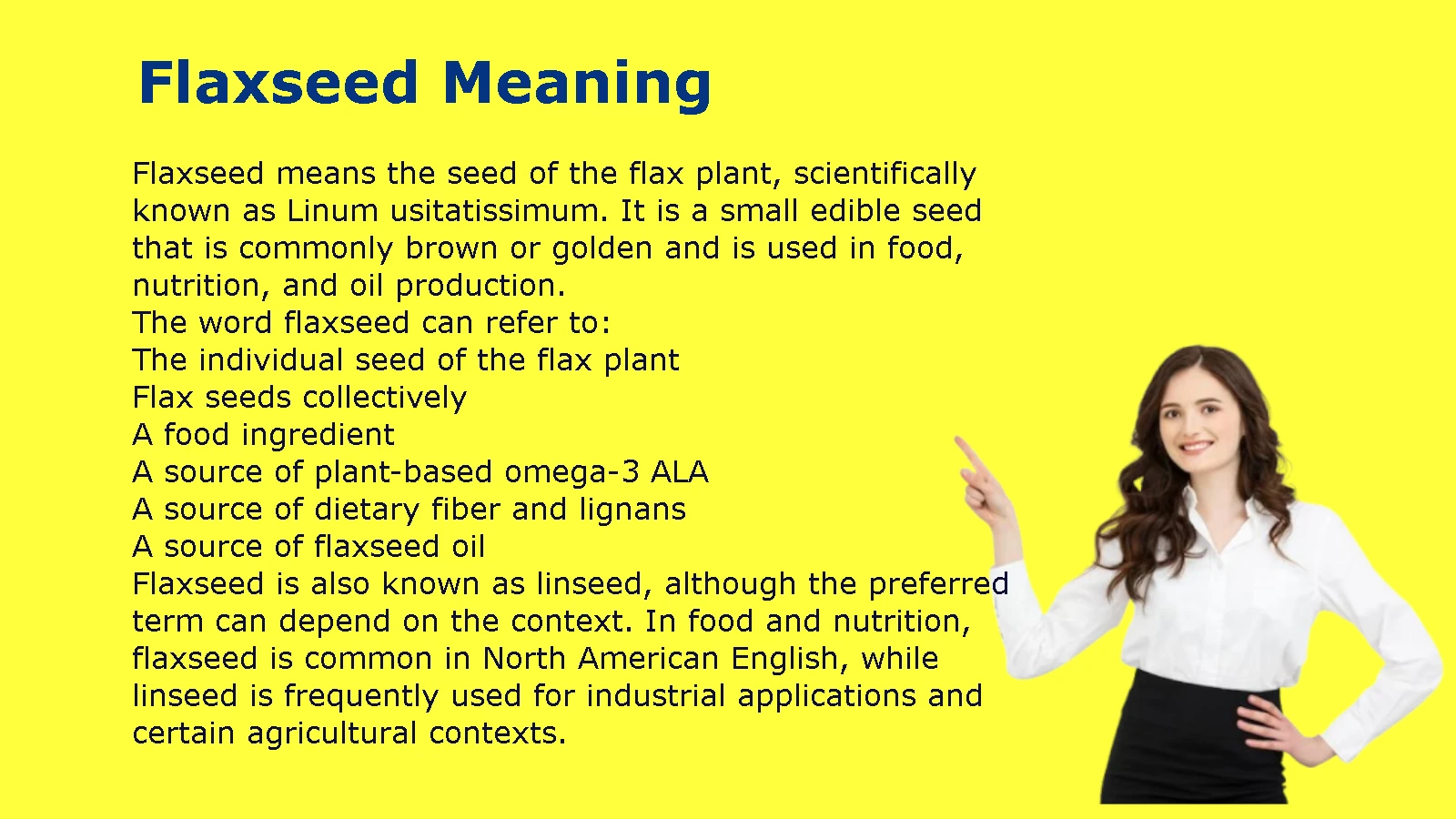 Flaxseed Meaning