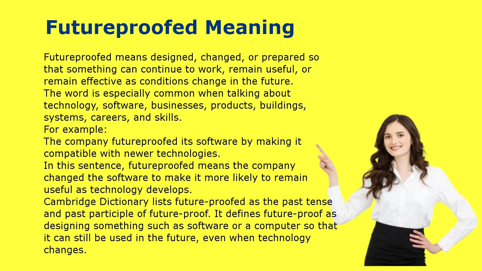 Futureproofed Meaning