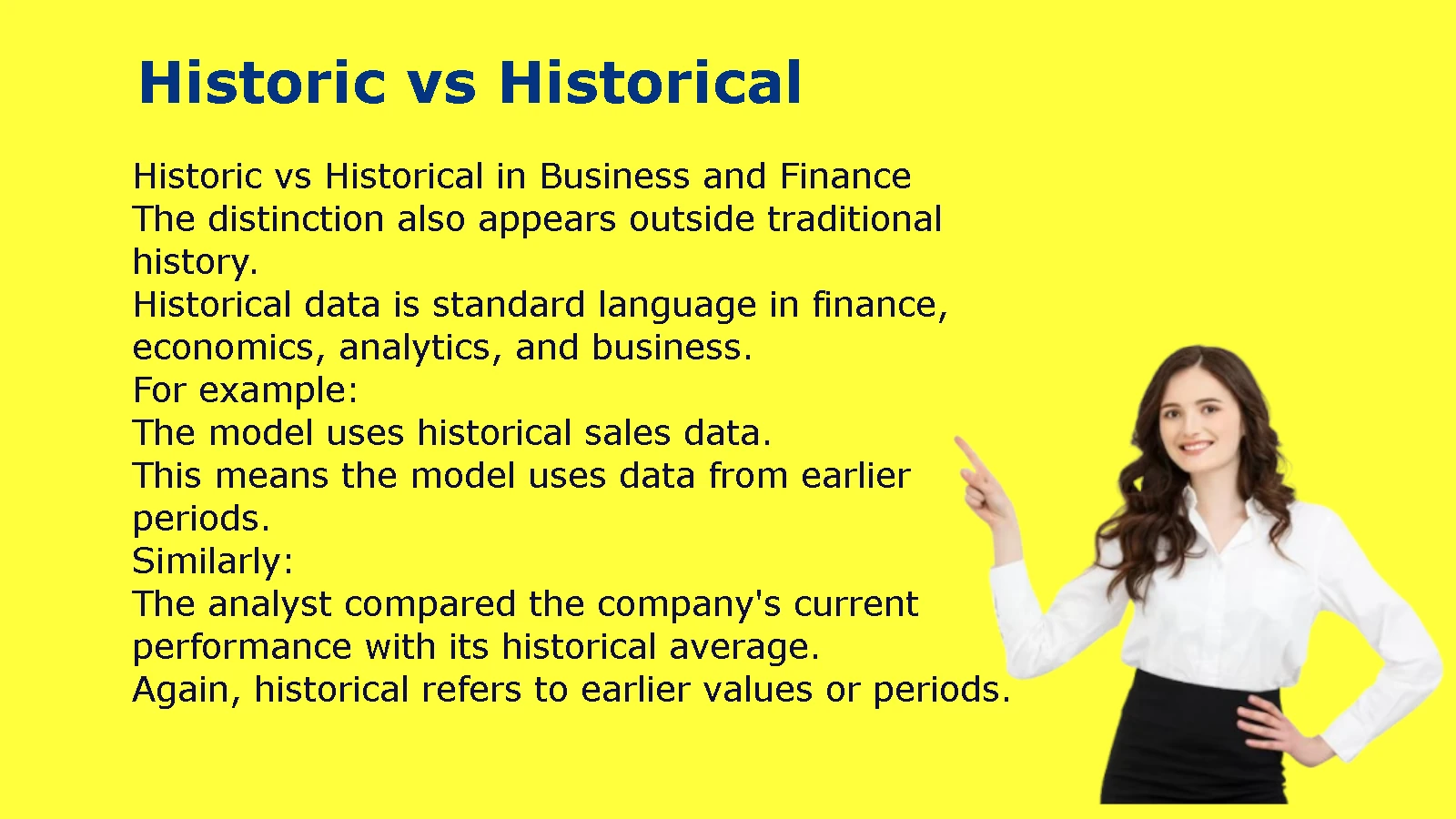 Historic vs Historical