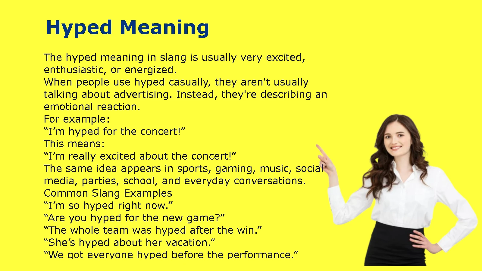 Hyped Meaning