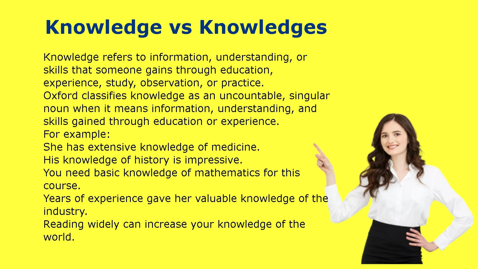 Knowledge vs Knowledges