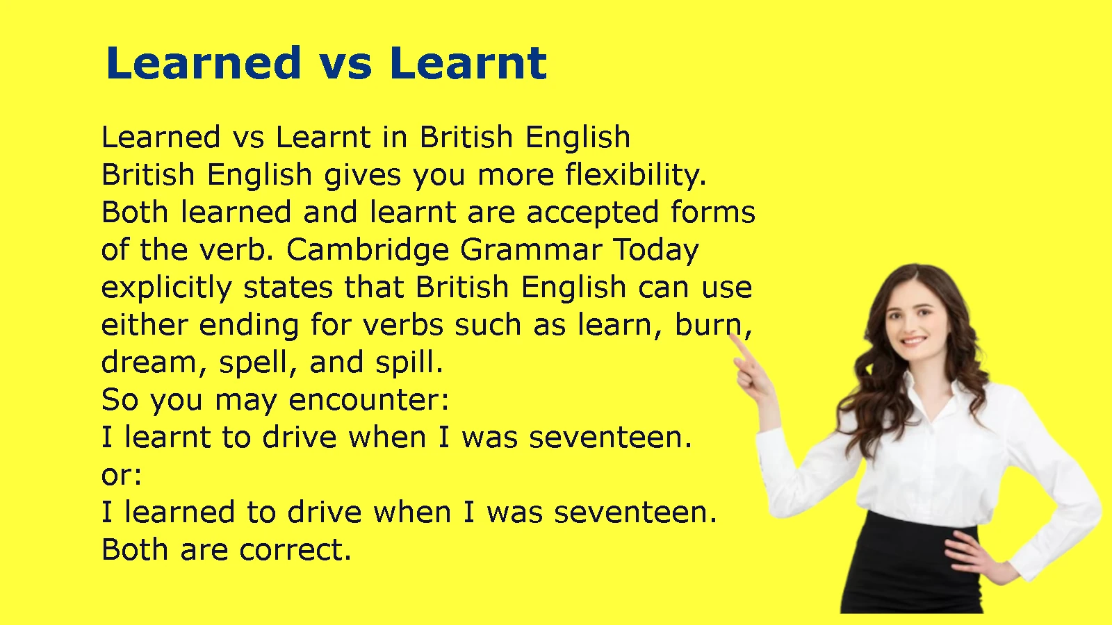 Learned vs Learnt