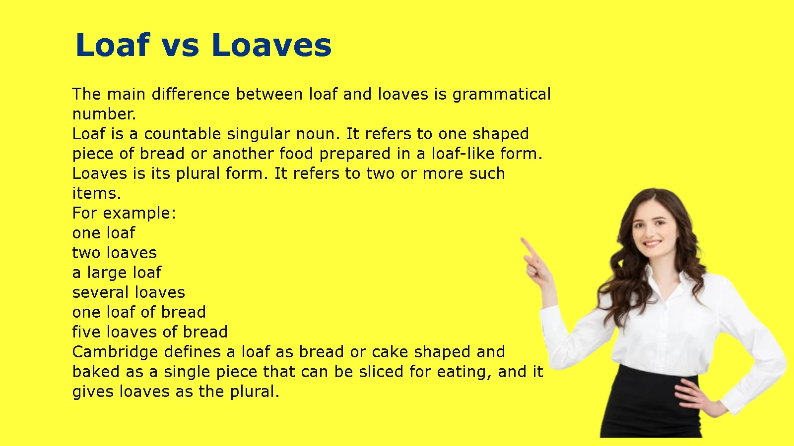 Loaf vs Loaves