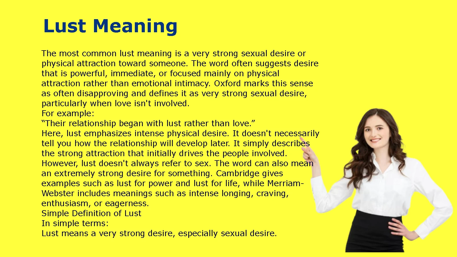 Lust Meaning