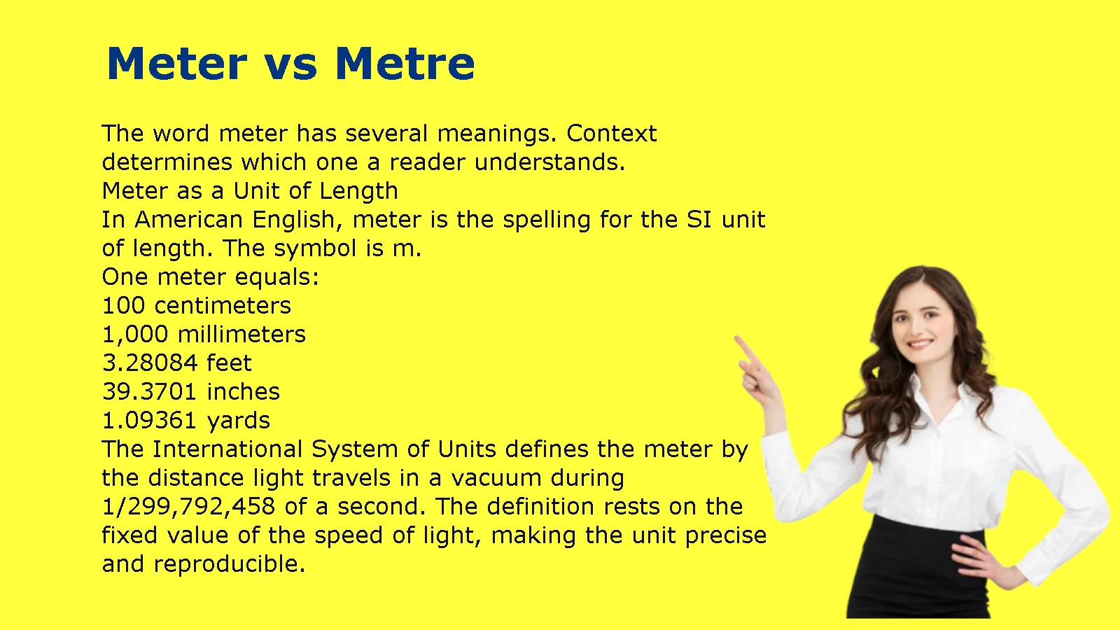Meter vs Metre