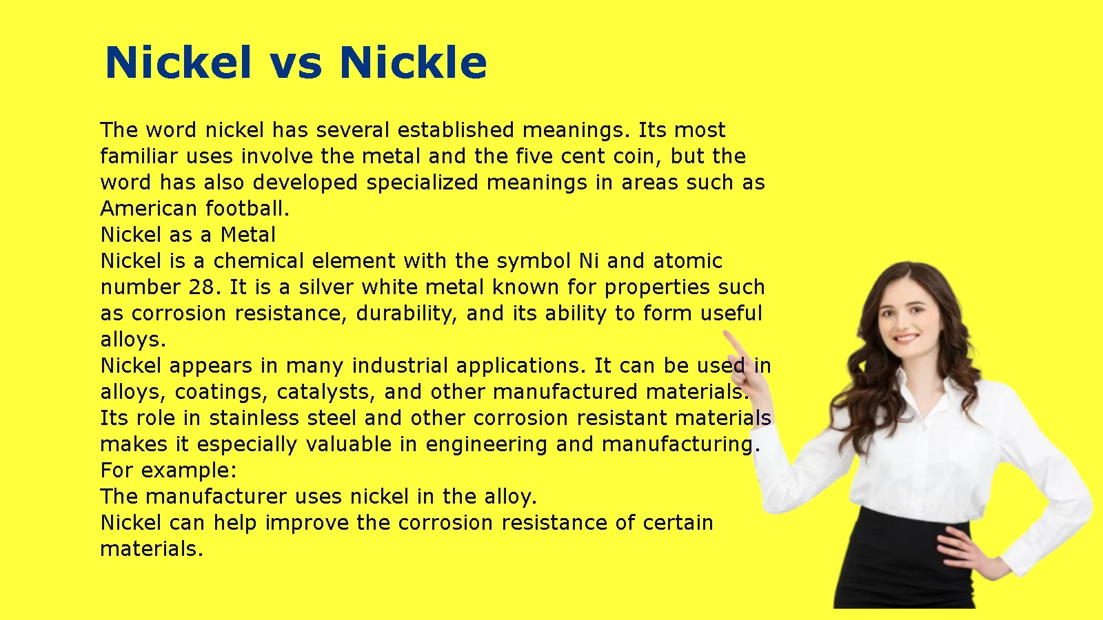 Nickel vs Nickle