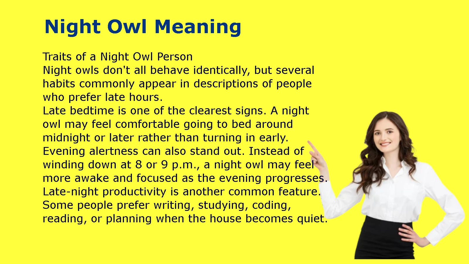 Night Owl Meaning