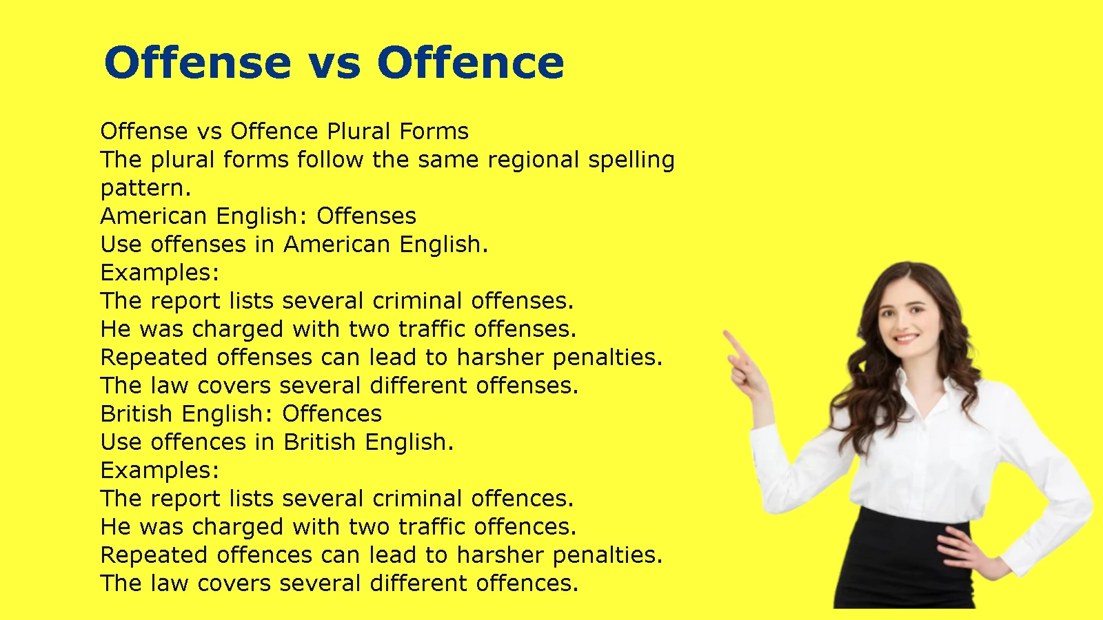 Offense vs Offence
