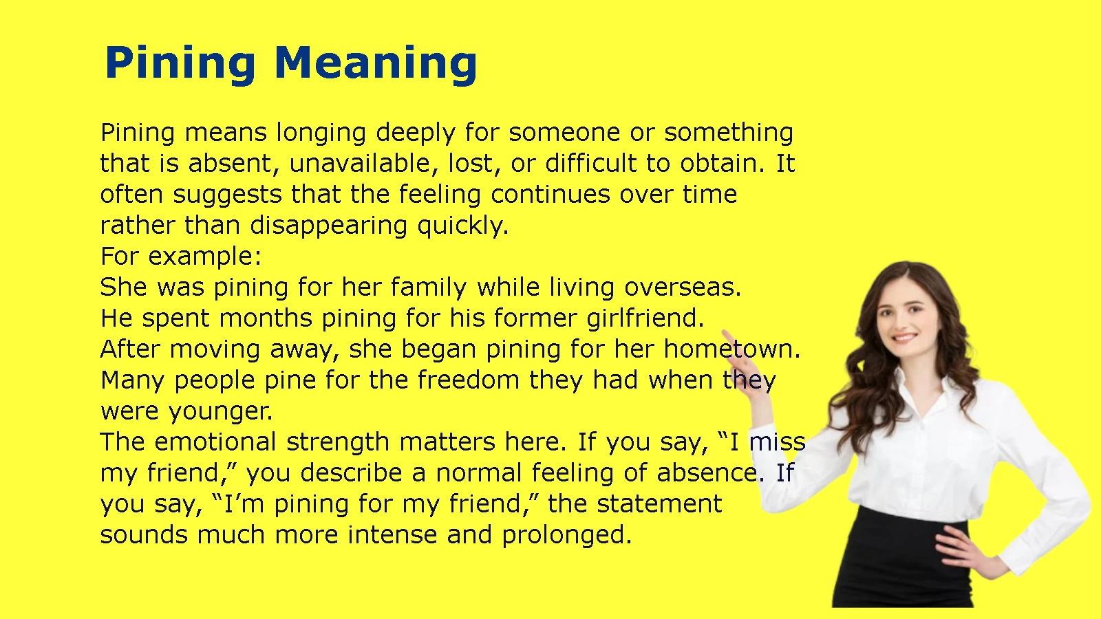 Pining Meaning