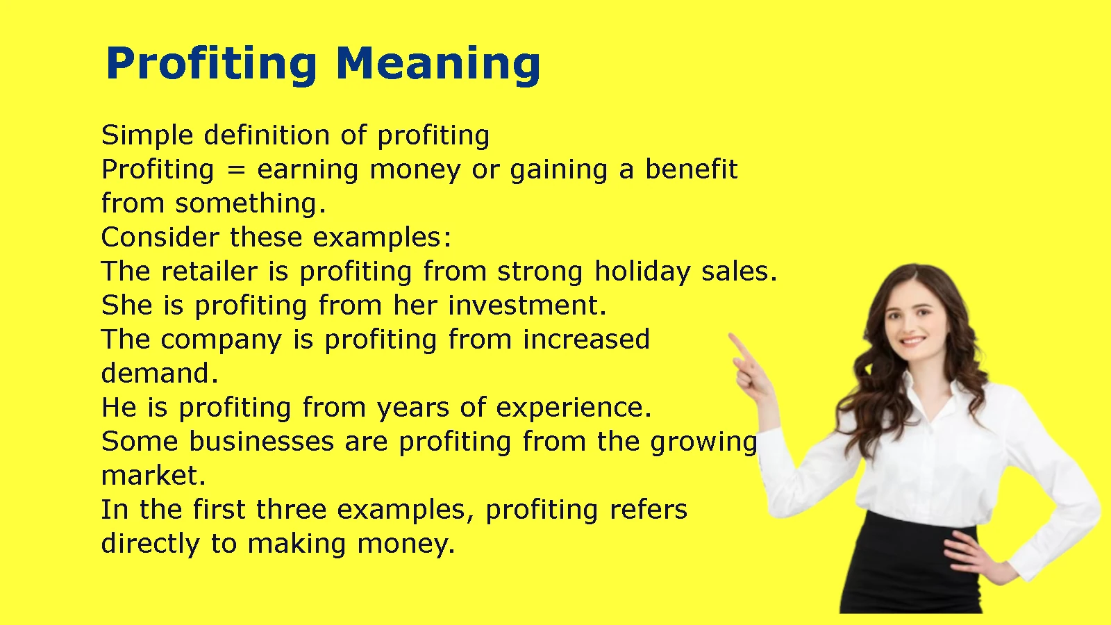 Profiting Meaning