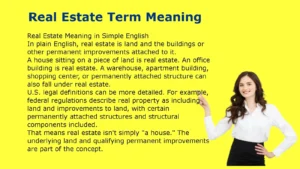 Real Estate Term Meaning