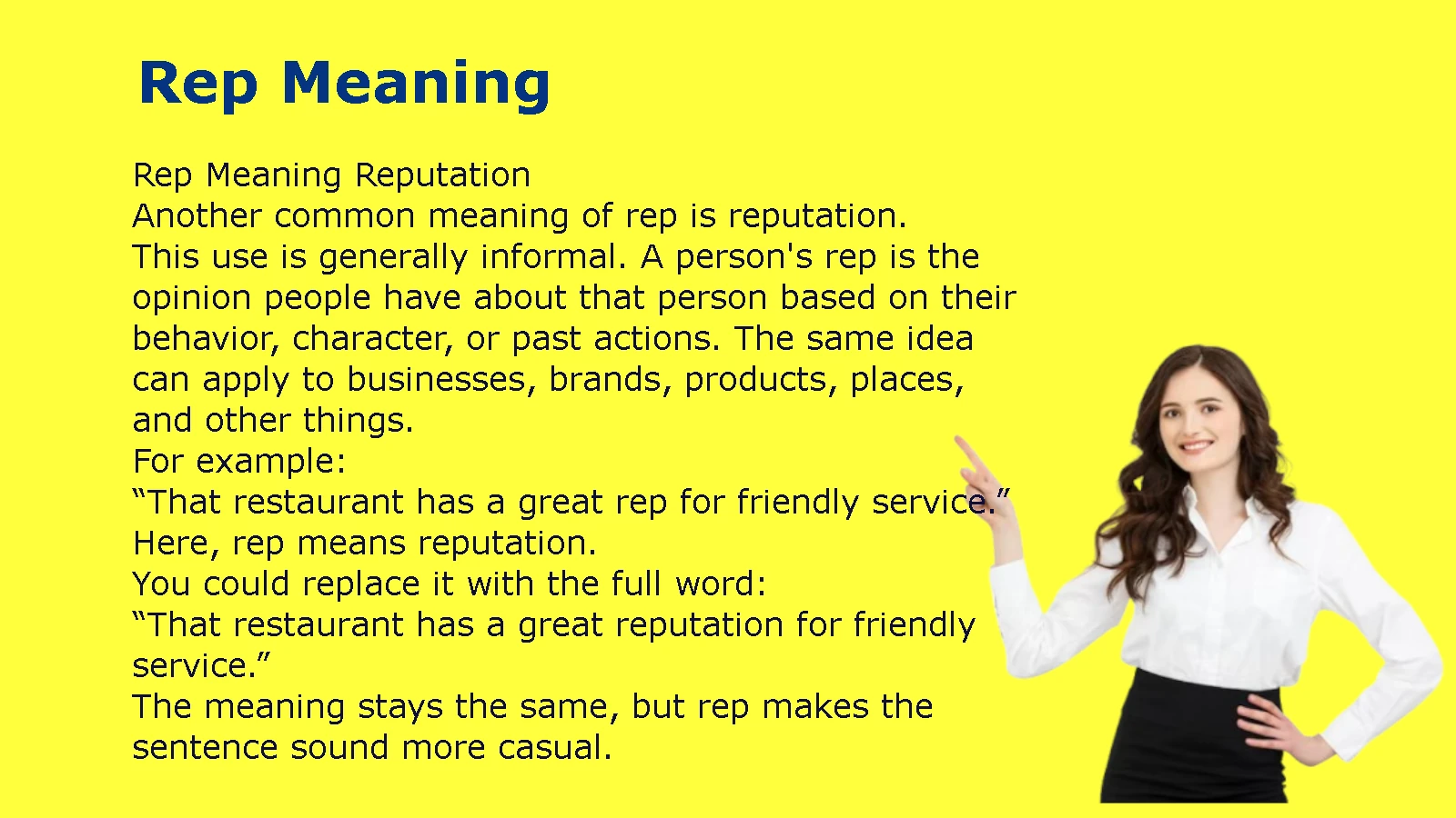 Rep Meaning