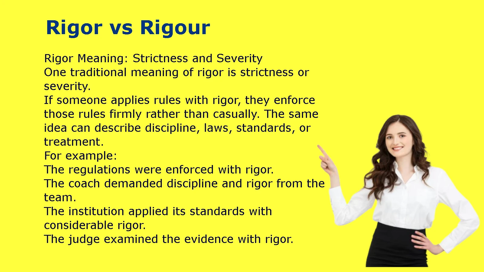 Rigor vs Rigour