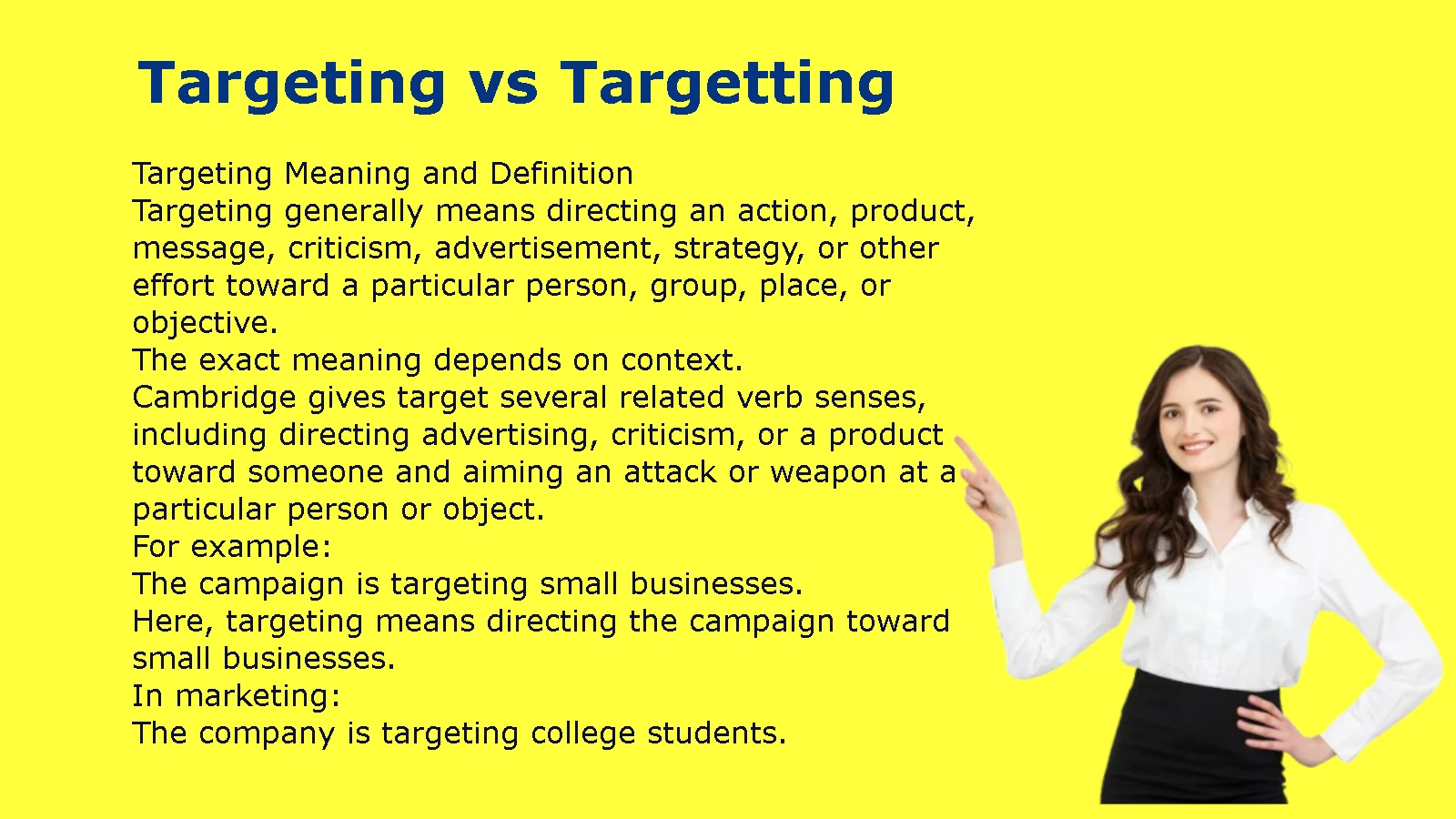 Targeting vs Targetting