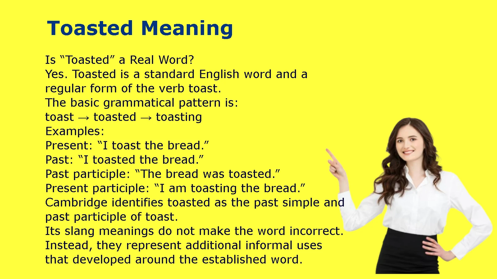 Toasted Meaning
