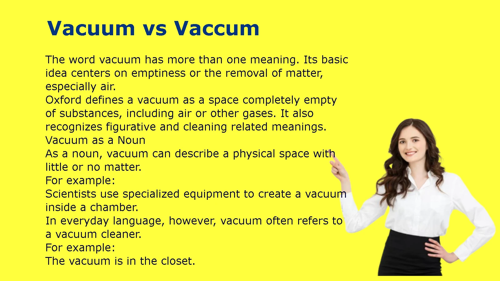 Vacuum vs Vaccum