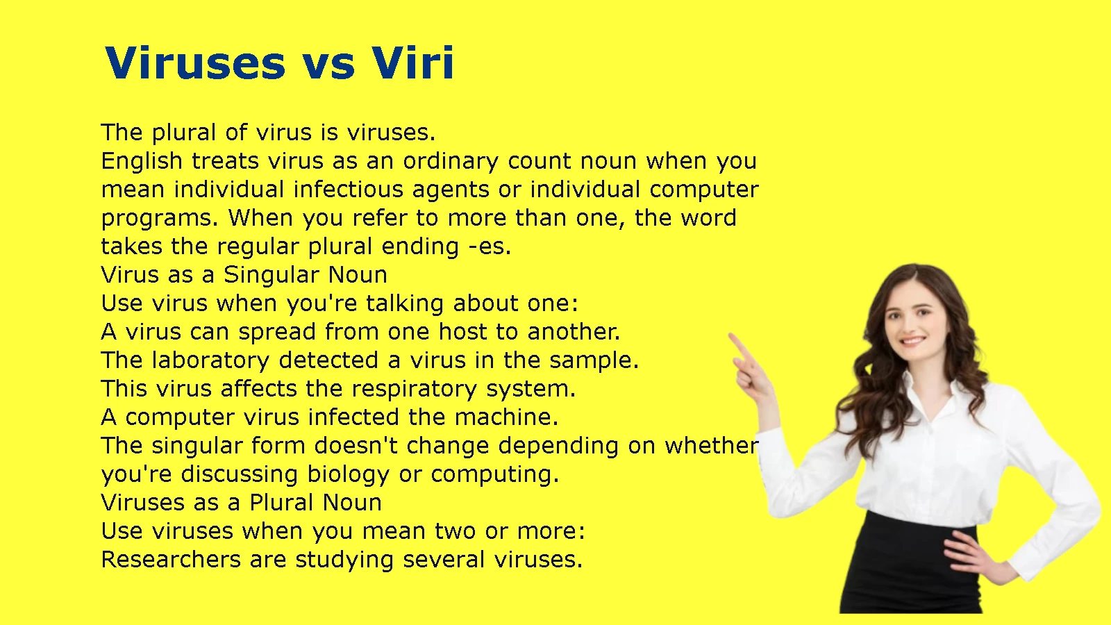 Viruses vs Viri