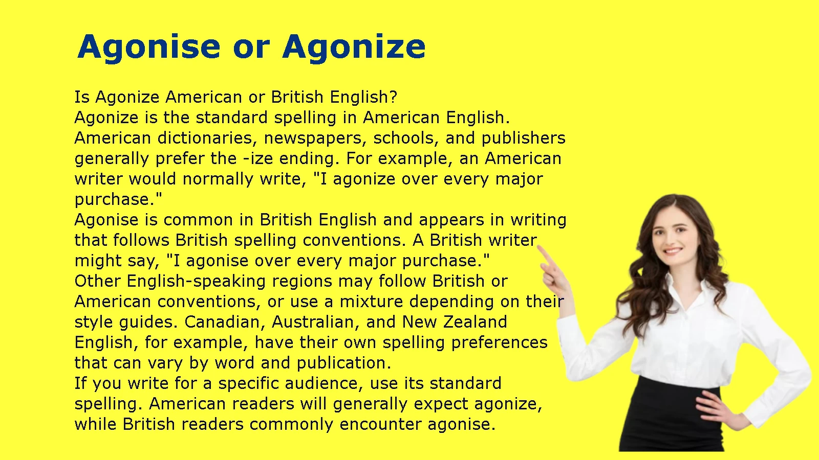 Agonise or Agonize