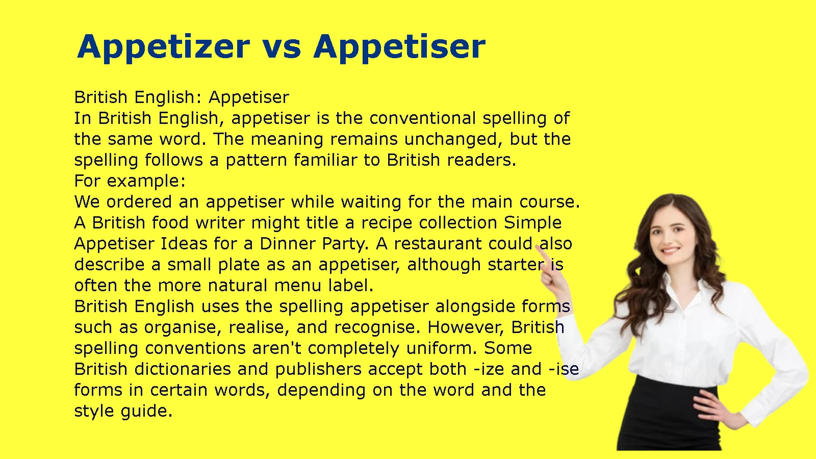 Appetizer vs Appetiser