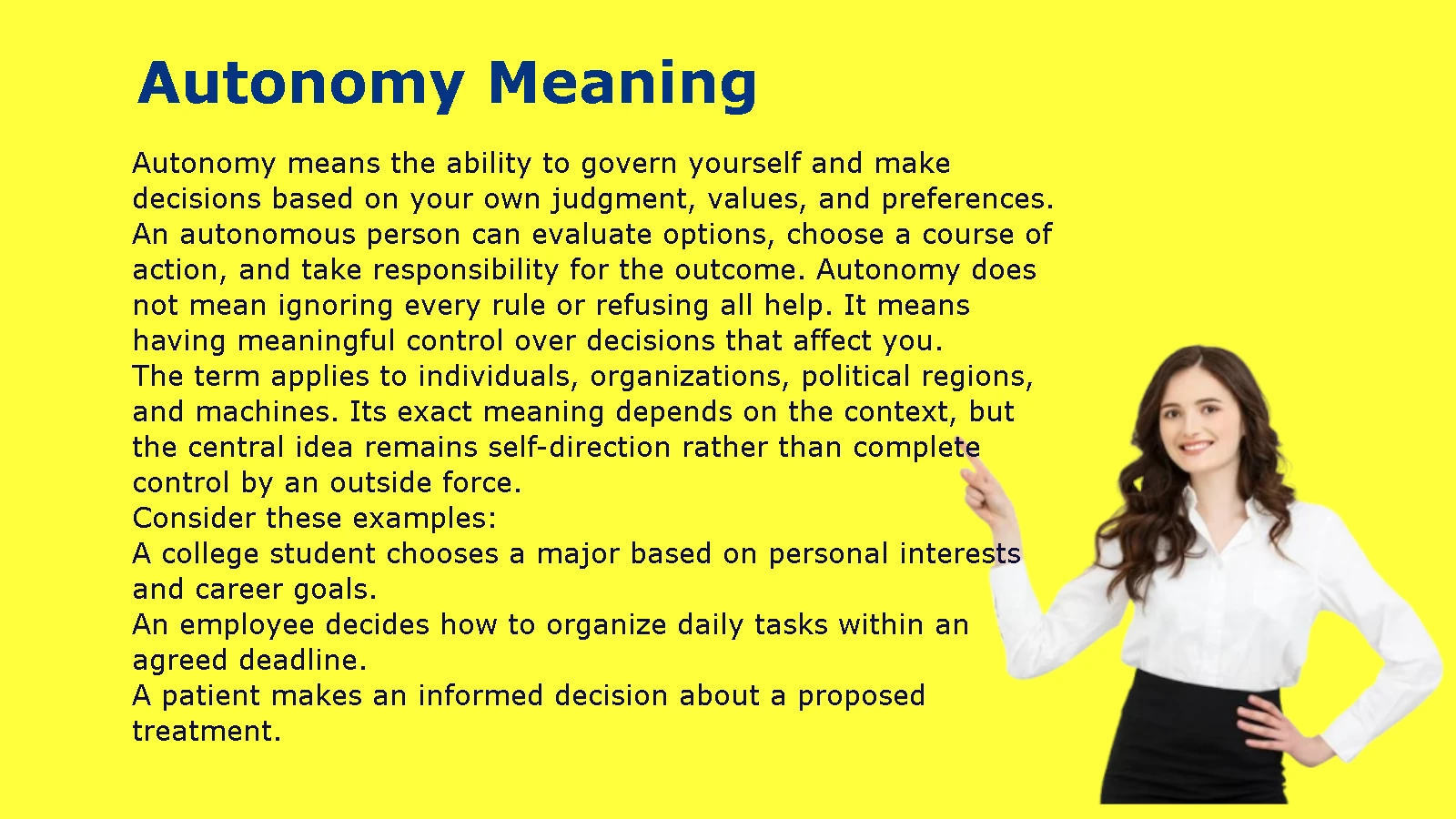 Autonomy Meaning
