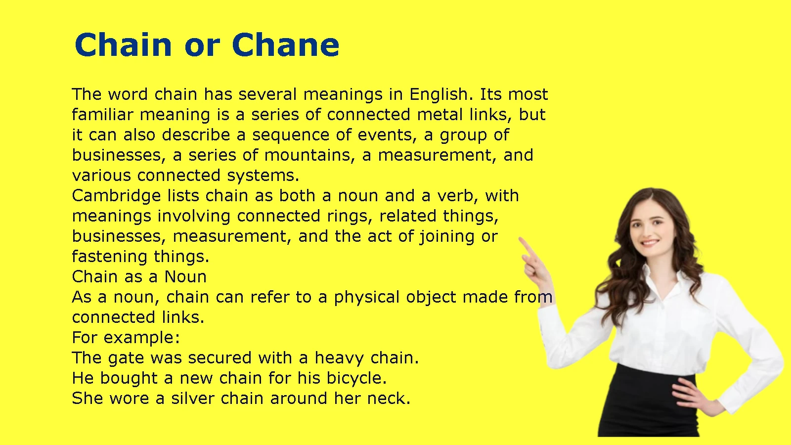 Chain or Chane