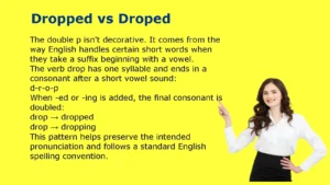 Dropped vs Droped