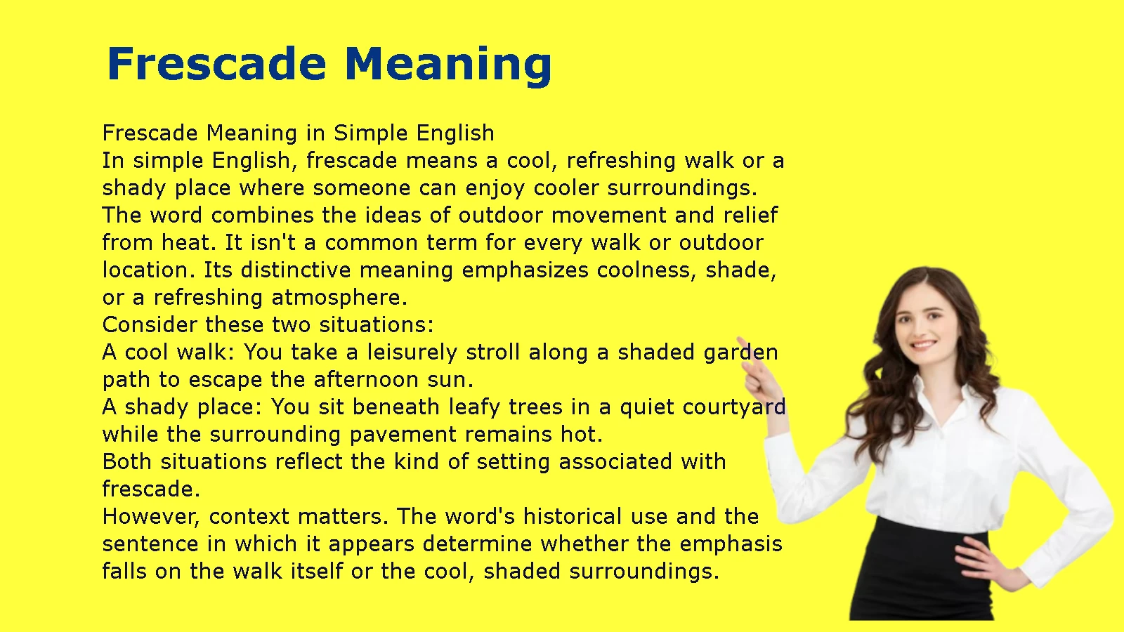 Frescade Meaning