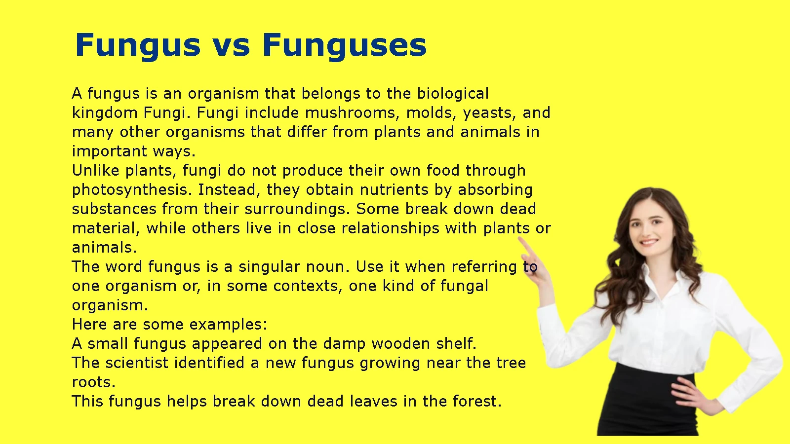 Fungus vs Funguses
