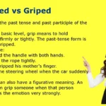 Gripped vs Griped