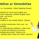 Immobilize or Immobilise