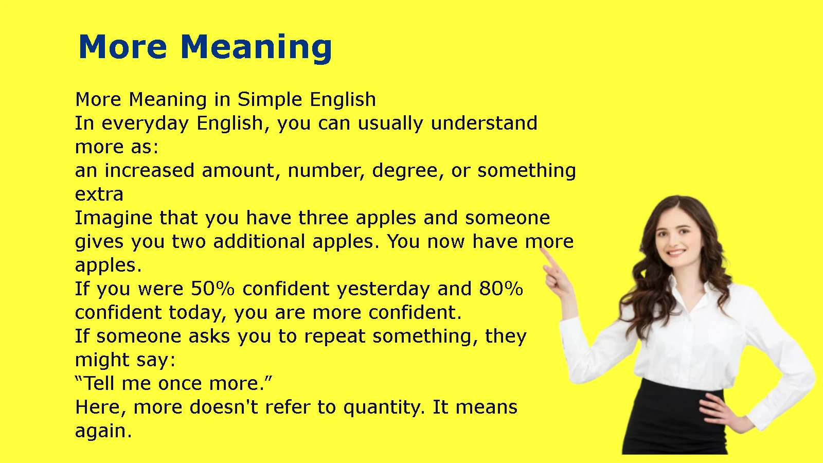 More Meaning